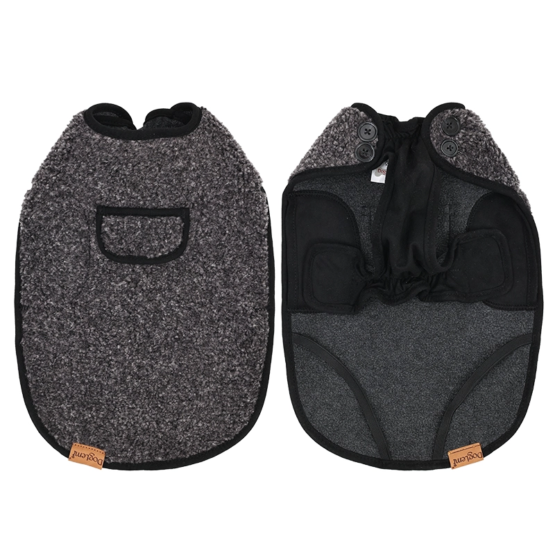 Doglemi Verdickte tägliche Freizeitkleidung für Hunde, Winterjacke, Haustierkleidung, Hersteller, französischer Stil, Hundeweste, Kleidung für Dackel