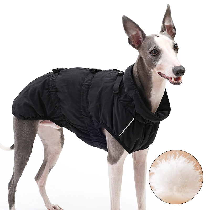 Style de luxe, ajustement confortable, facile à mettre et à enlever, manteau imperméable en nylon Ripstop pour chien pour la marche en plein air.