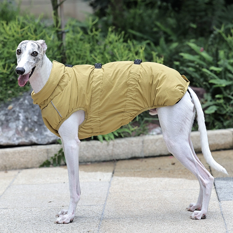 Style de luxe, ajustement confortable, facile à mettre et à enlever, manteau imperméable en nylon Ripstop pour chien pour la marche en plein air.