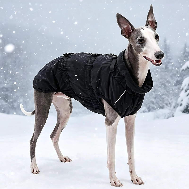Style de luxe, ajustement confortable, facile à mettre et à enlever, manteau imperméable en nylon Ripstop pour chien pour la marche en plein air.