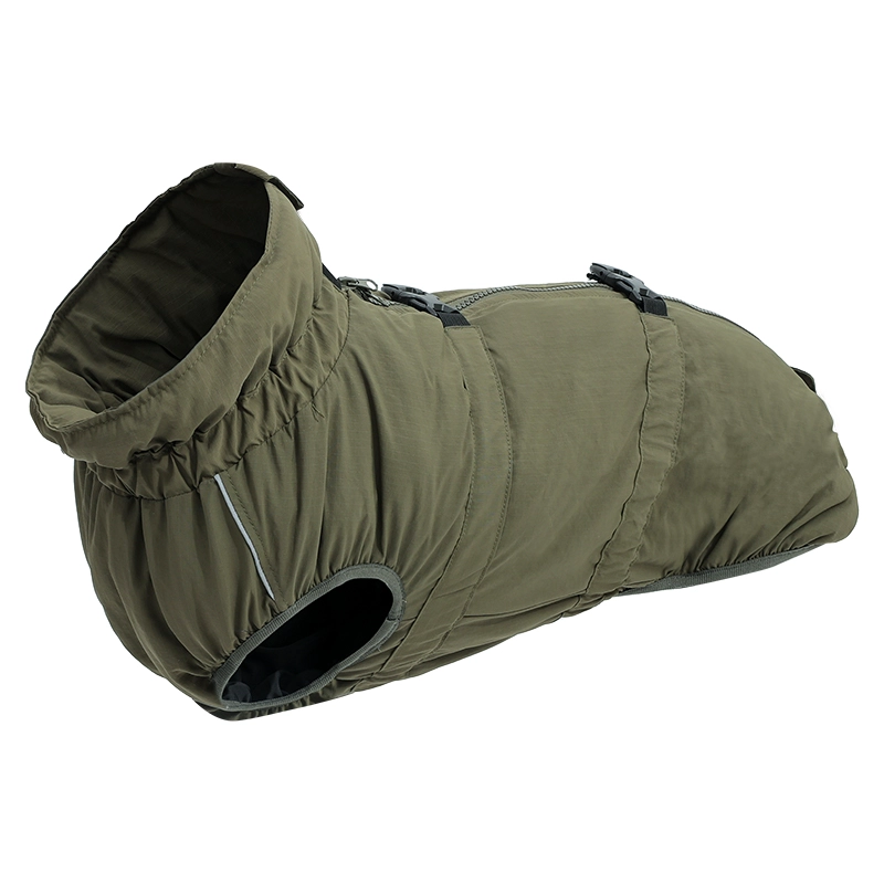 Style de luxe, ajustement confortable, facile à mettre et à enlever, manteau imperméable en nylon Ripstop pour chien pour la marche en plein air.