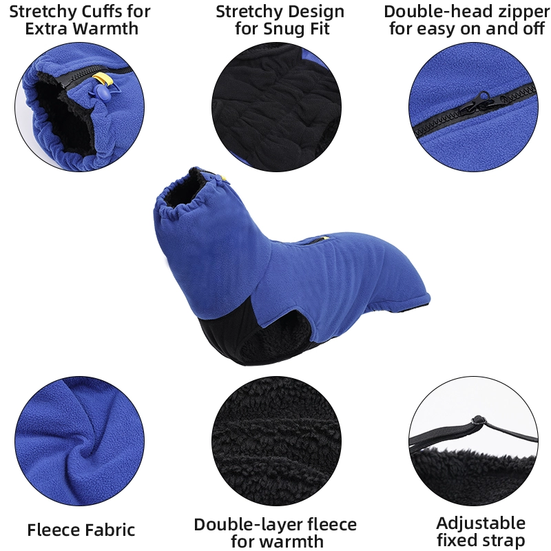 Strapazierfähige Hundekleidung, Wintermantel für Hunde, warm, mit Fleece gefüttert, nachhaltige Haustierbekleidung für kleine und mittelgroße Hunde beim Spazierengehen im Freien