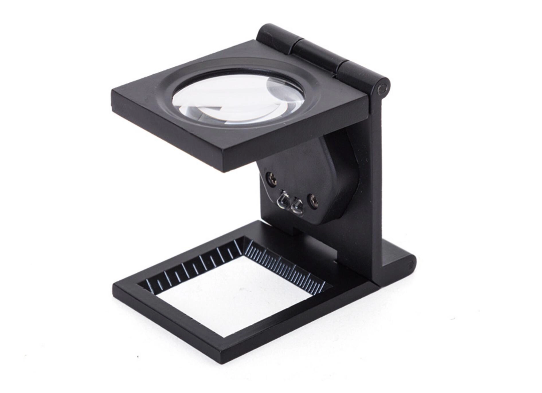 9005B Folding vergrootglas met licht, LED Vergrootglas met zink aluminium frame en 8x optisch glas