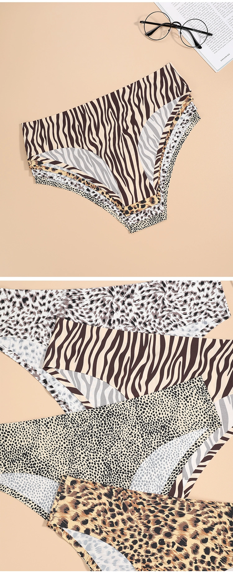 Leapard Pattern Seamless Underwear