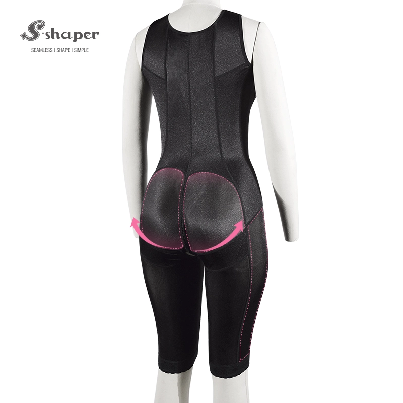 S-SHAPER Fajas Colombia Post Surgery Shapewear Capri Liposculpture Girdle Menyokong Pemindahan Lemak Shapewear Surgical
