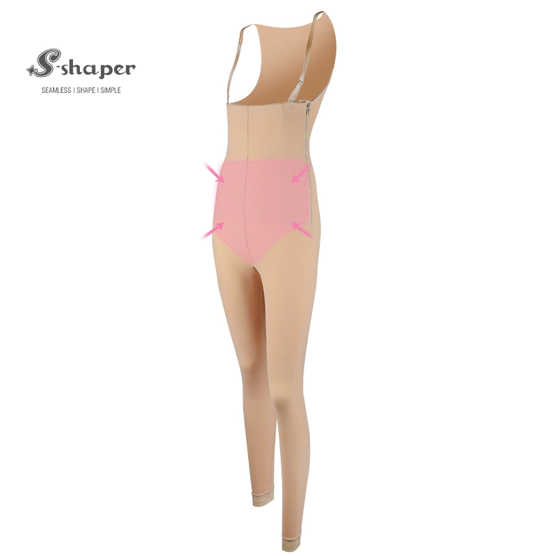 S-SHAPER Fajas Colombian Post Surgery Shapewear Compression Zipper Bodysuit Support Fat Transfer Surgical Shapewear