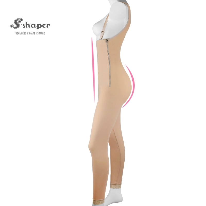 S-SHAPER Fajas Colombian Post Surgery Shapewear Compression Zipper Bodysuit Support Fat Transfer Surgical Shapewear