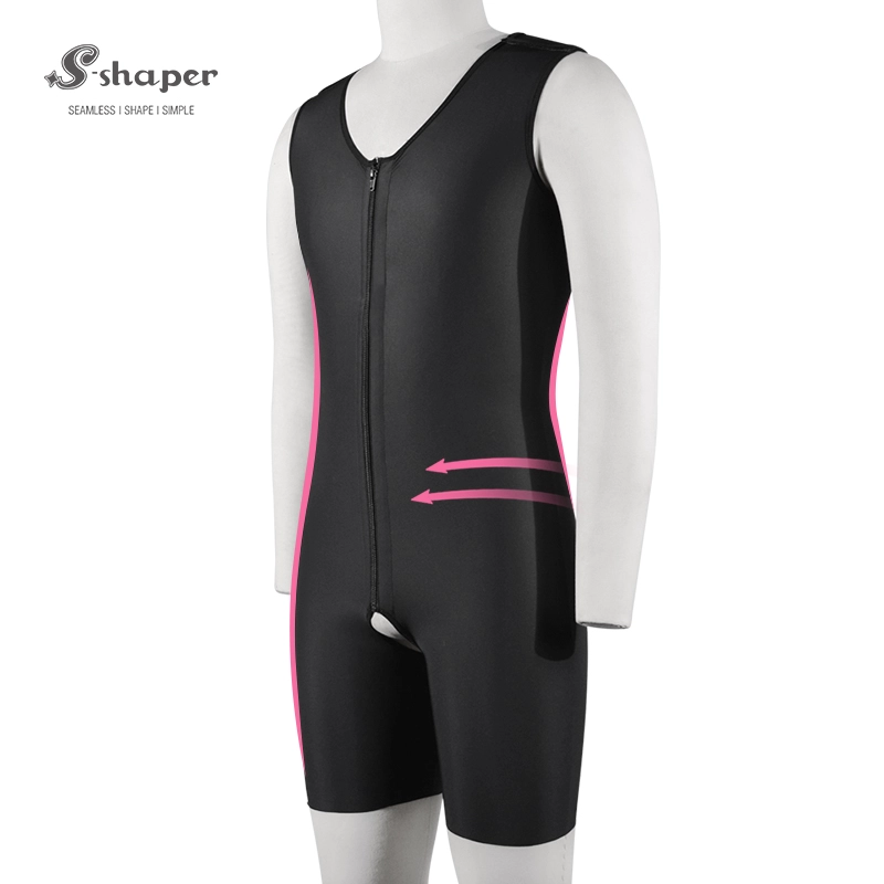 S-SHAPER Fajas Colombian Post Chirurgia Shapewear Body da uomo con supporto per cerniera Produttore di indumenti chirurgici per il trasferimento del grasso