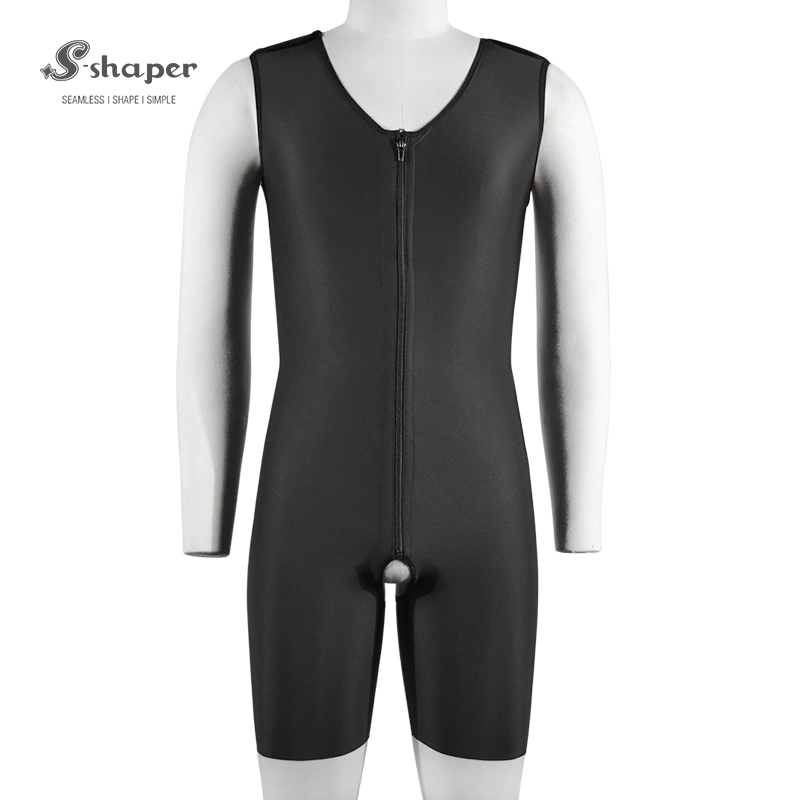 S-SHAPER Fajas Colombian Post Chirurgia Shapewear Body da uomo con supporto per cerniera Produttore di indumenti chirurgici per il trasferimento del grasso