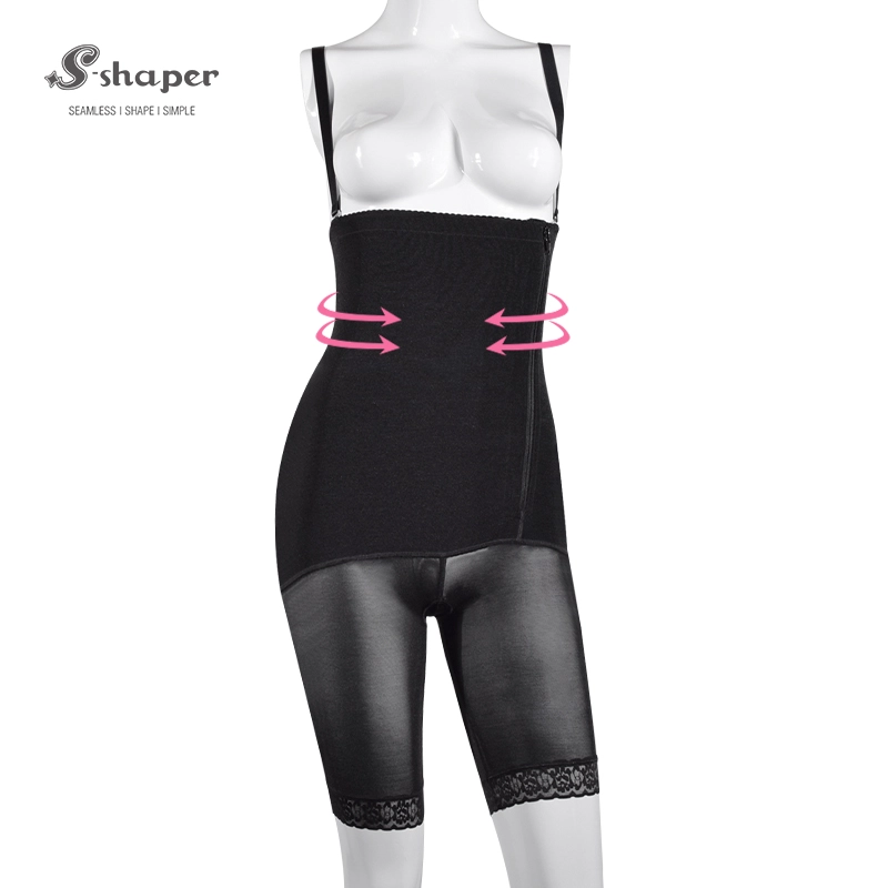 S-SHAPER Fajas Colombiano Post Surgery Shapewear Cintura alta Body Lifter Bodysuit Suporte do fabricante Transferência de gordura Shapewear cirúrgico