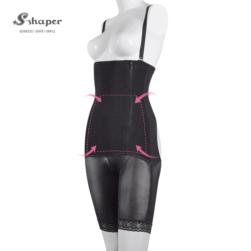S-SHAPER Fajas Colombiano Post Surgery Shapewear Cintura alta Body Lifter Bodysuit Suporte do fabricante Transferência de gordura Shapewear cirúrgico