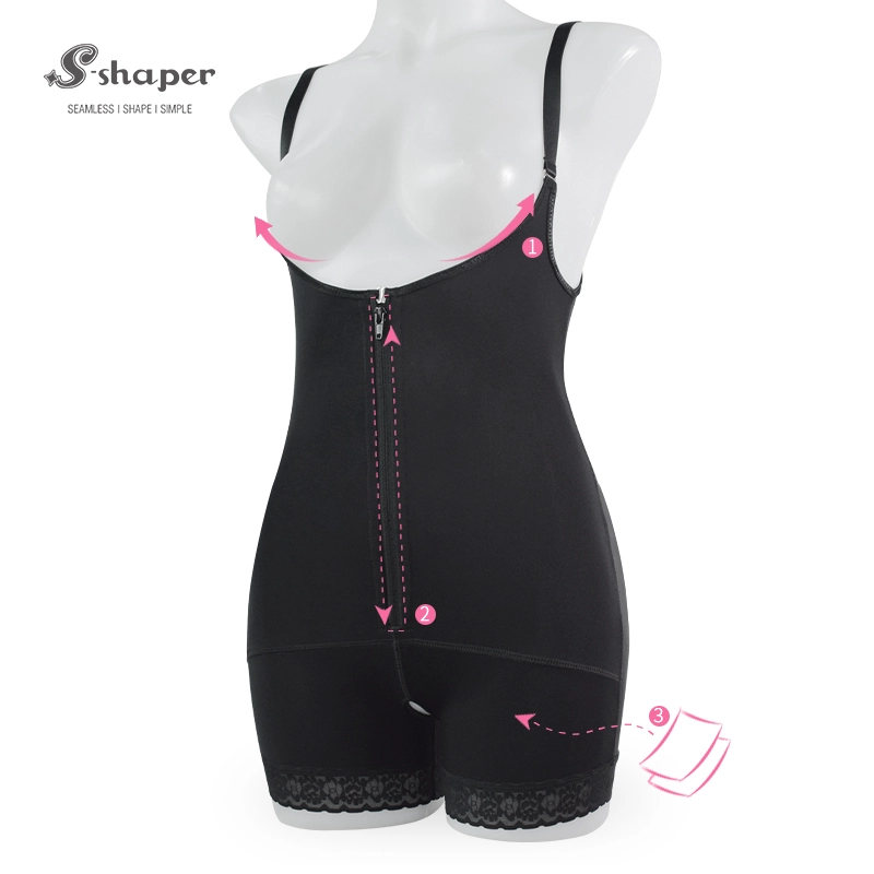 S-SHAPER’s Fajas Colombian Post Surgery Shapewear Open Crotch Bodysuit Wholesales Support Fat Transfer Surgical Shapewear