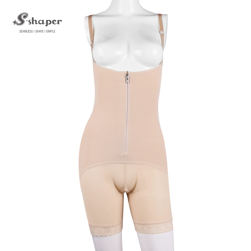S-SHAPER Fajas Colombia Post Surgery Shapewear Borong Seluar Badan Mengangkat Pinggul Dengan Zip