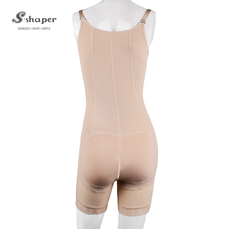 S-SHAPER Fajas Colombia Post Surgery Shapewear Borong Seluar Badan Mengangkat Pinggul Dengan Zip