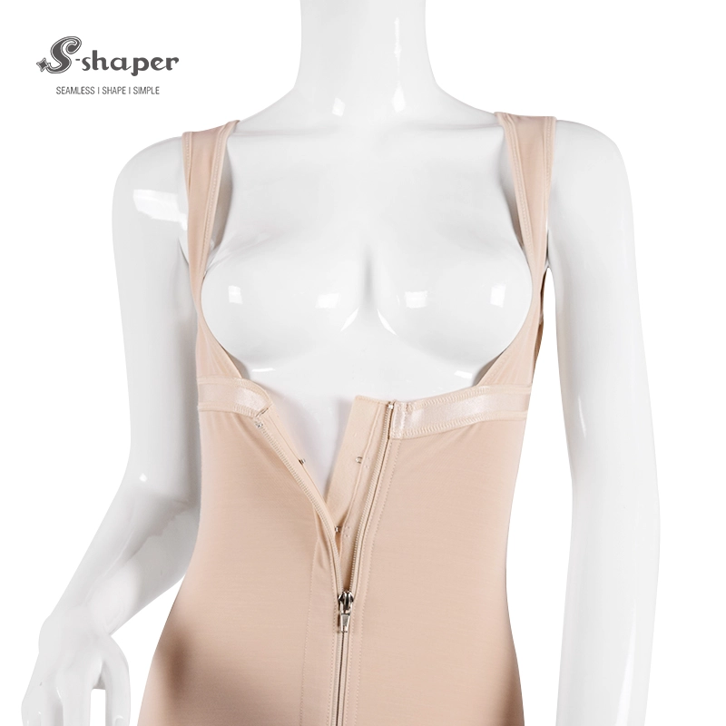 S-SHAPER Factory Fajas Colombian Post Surgery Shapewear Slim Bodysuit With Zipper Support Fat Transfer Surgical Shapewear