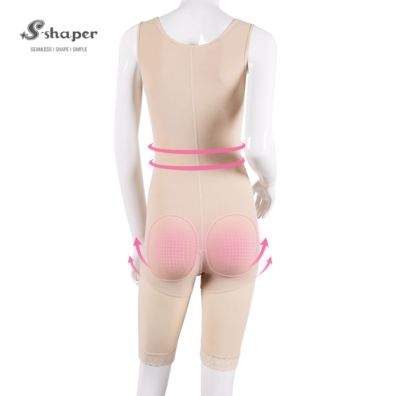 S-SHAPER Factory Fajas Colombian Post Surgery Shapewear Slim Bodysuit With Zipper Support Fat Transfer Surgical Shapewear