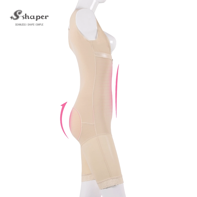 S-SHAPER Factory Fajas Colombian Post Surgery Shapewear Slim Bodysuit With Zipper Support Fat Transfer Surgical Shapewear