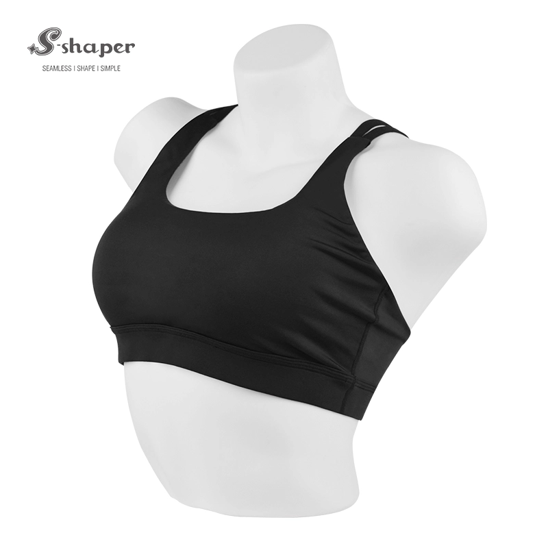 S-SHAPER Wireless Cami Bra Tank Top Crisscross Back Straps Bra für Frauen Mädchen für Yoga Workout Fitness Low Impact