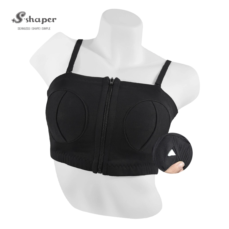 Momcozy Soutien-Gorge de Pompage, Fermeture à Glissière Velcro Améliorée au Dos Velcro Réglable Tenant Plus Taille Soutien-Gorge de Pompage et d'allaitement en Un
