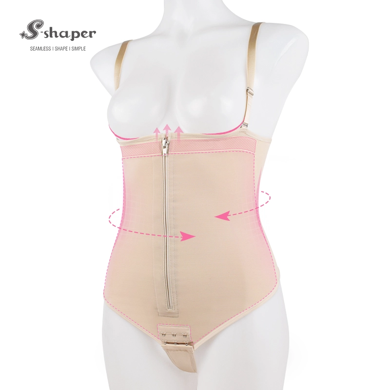 S-SHAPER Fajas Colombian Post Surgery Shapewear High Waist Sexy Bodysuit Support Fat Transfer Surgical Shapewear