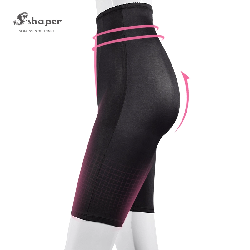 S-SHAPER Fajas Colombian Post Surgery Shapewear High Waist Compression Mid-thigh Capri Support Fat Transfer