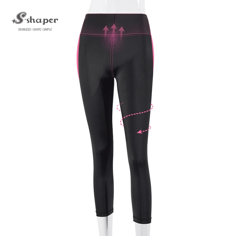 S-SHAPER مجموعة شعور عاري بدون خياطة عالية الخصر رفع بعقب اليوغا كابري دعم نقل الدهون لفترة طويلة