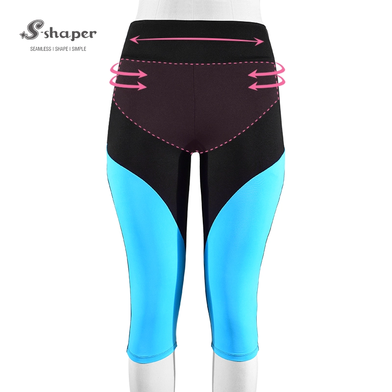 S-SHAPER Seamless Naked Feeling Collection Talle alto Levantamiento de glúteos Yoga Medio muslo Capri Soporte Transferencia de grasa
