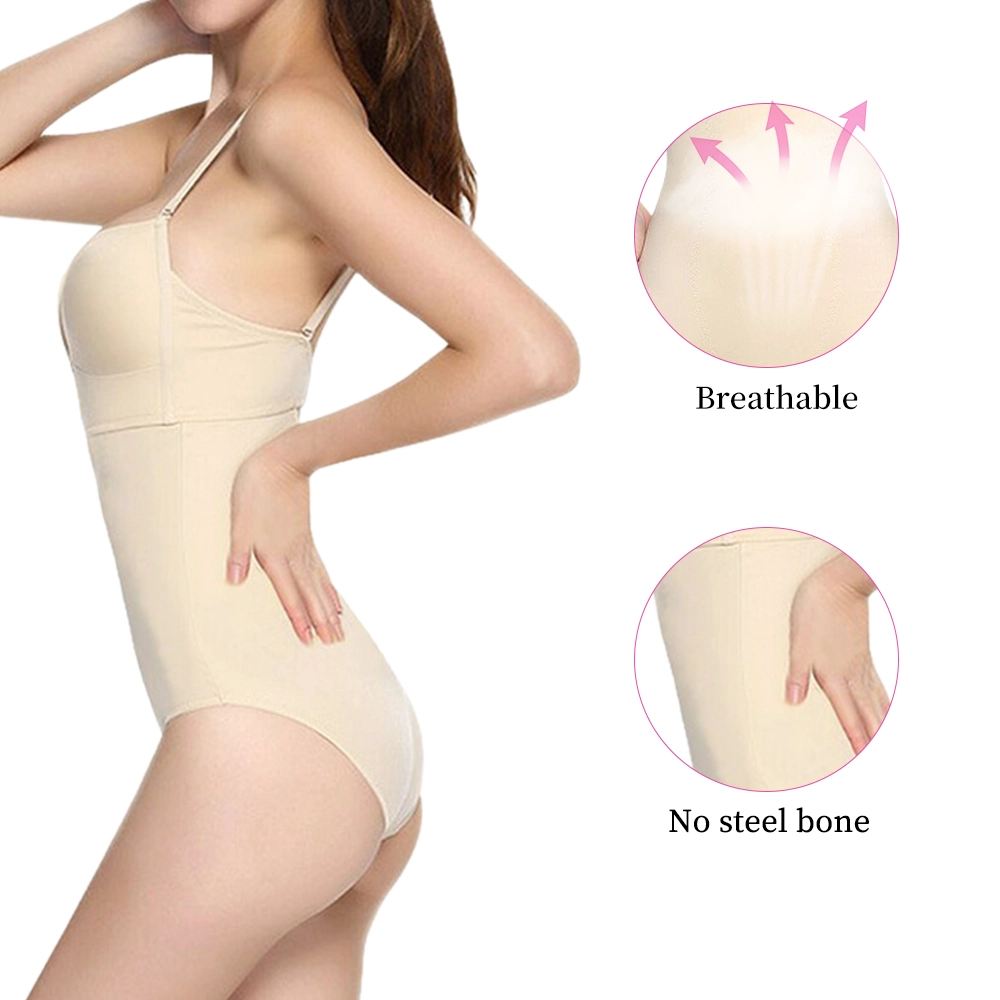 Bodysuit Shapewear Lieferant für Frauen Tummy Control Dress Backless Bodysuit Tops Body Shaper mit integriertem BH