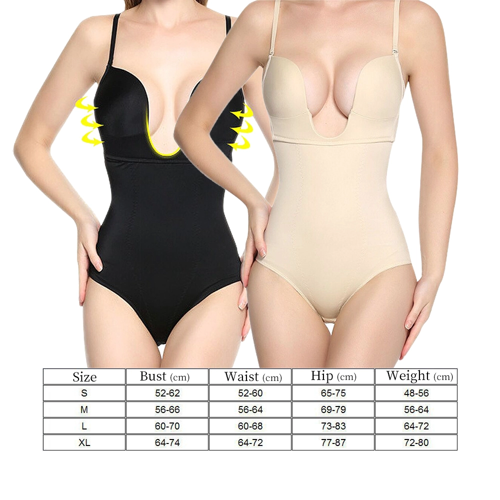 Bodysuit Shapewear Lieferant für Frauen Tummy Control Dress Backless Bodysuit Tops Body Shaper mit integriertem BH
