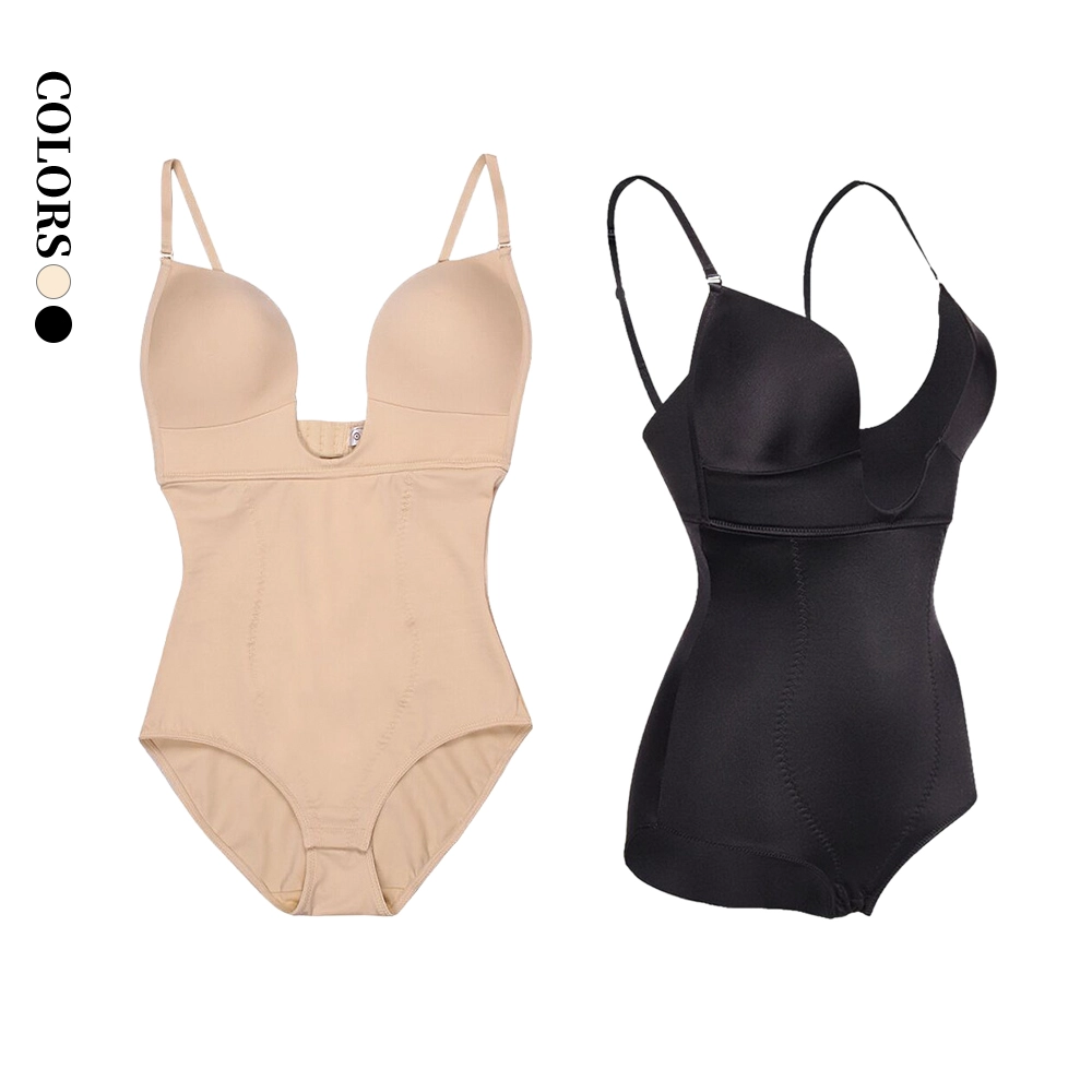 Bodysuit Shapewear Lieferant für Frauen Tummy Control Dress Backless Bodysuit Tops Body Shaper mit integriertem BH