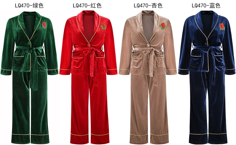 China Satin Long Pajamas supplier
