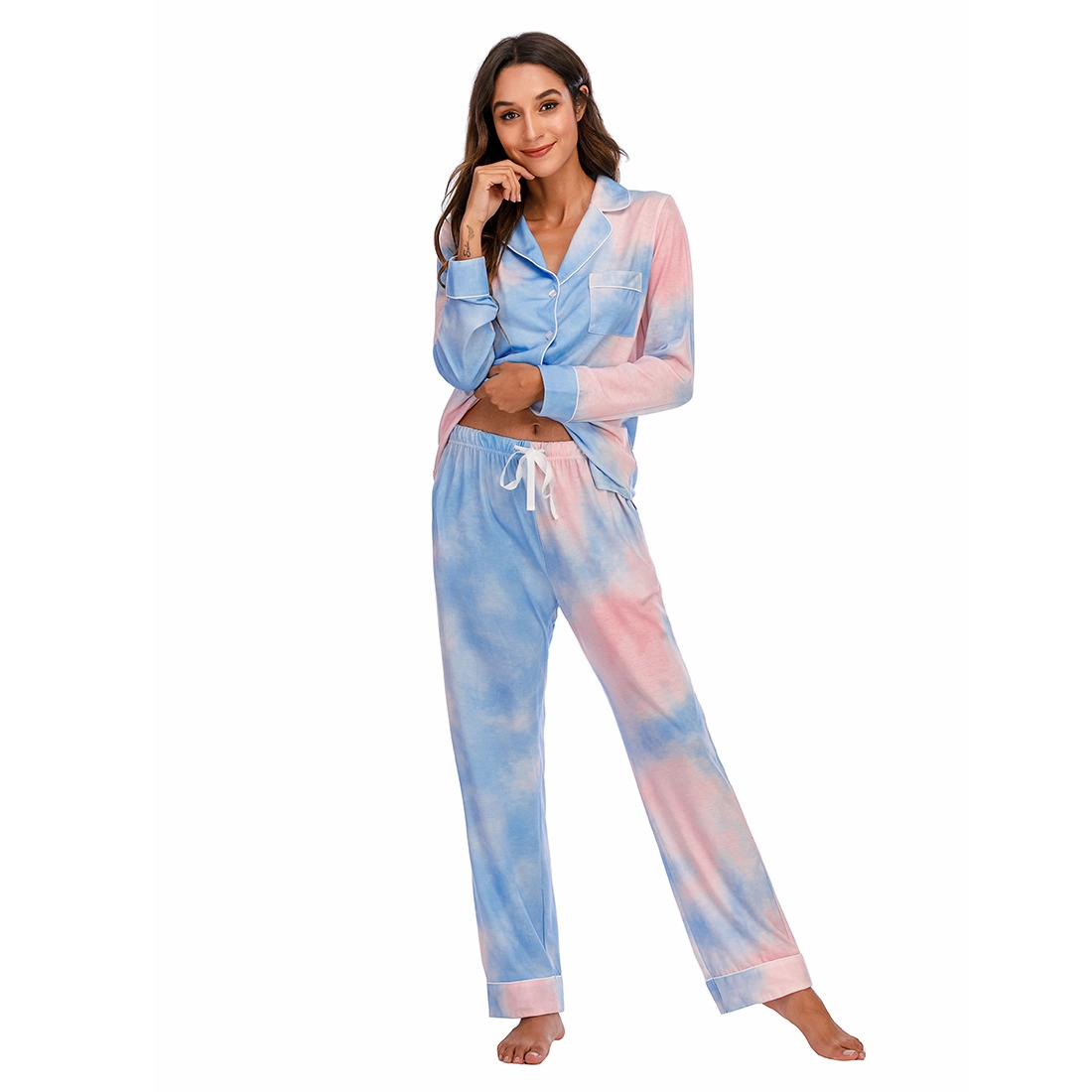 Satin Long Pajamas supplier
