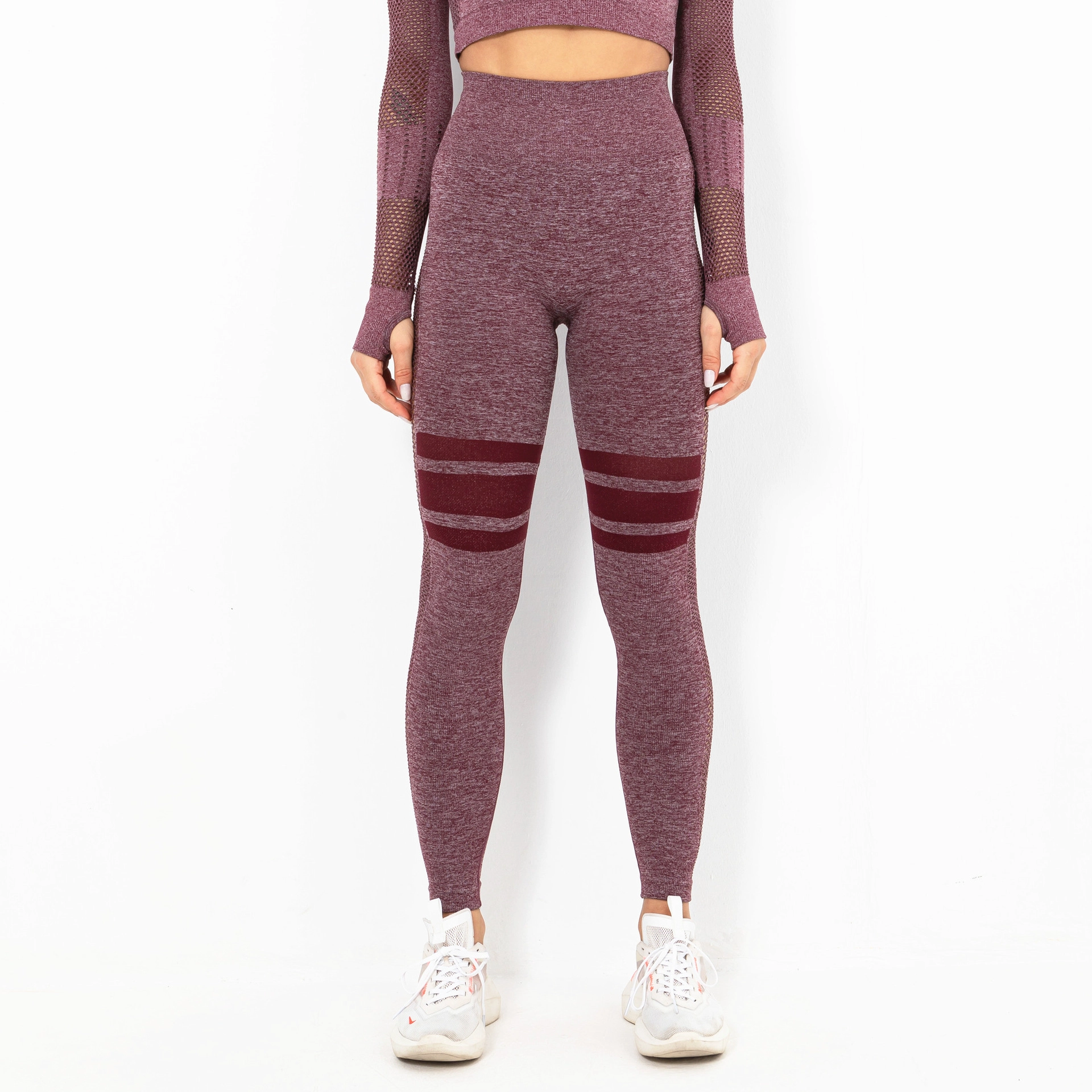 S-SHAPER Pantaloni da Yoga Senza Cuciture da Donna Vita Alta Controllo della Pancia Legging Yoga Traspirante Traspirante Culotte da Donna Sollevamento Yoga Allenamento Legging