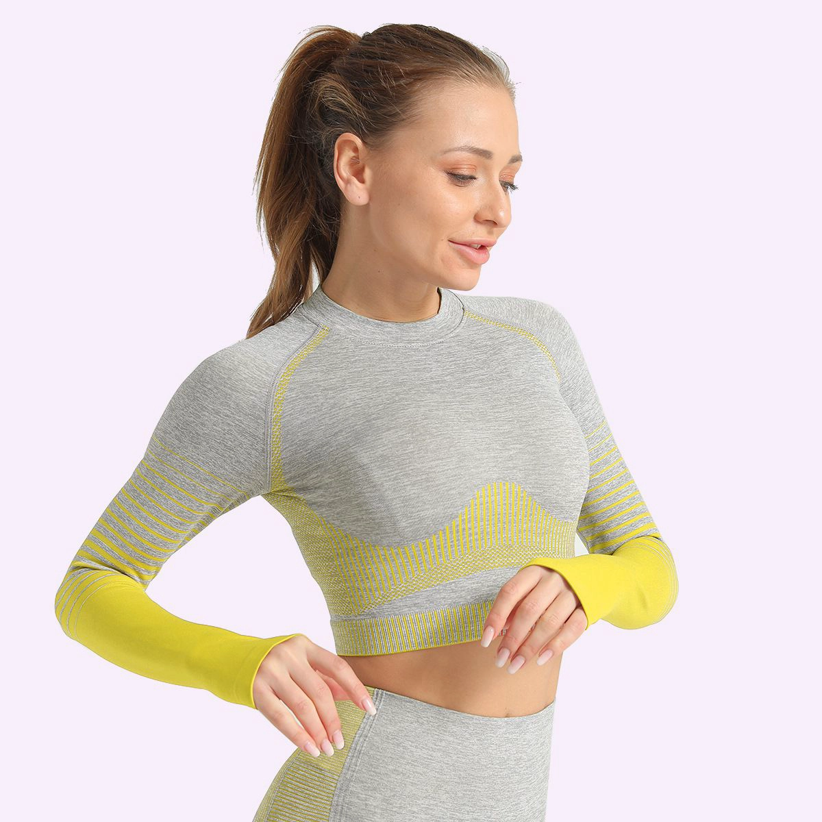 high waist seamless Yoga Shirt supplier