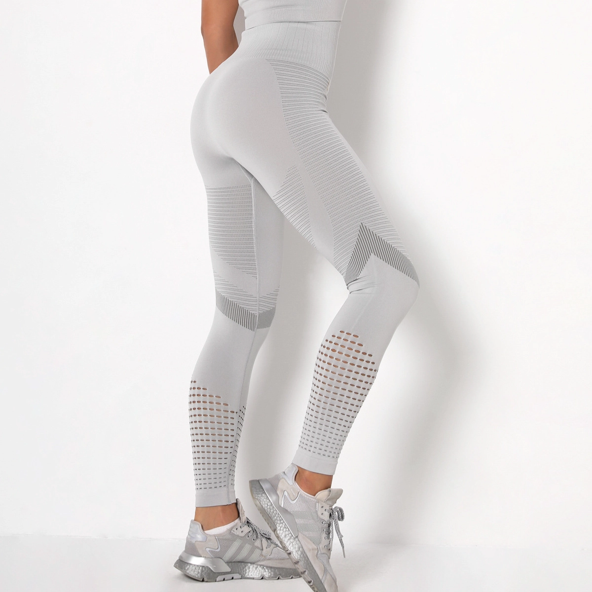 S-SHAPER Seamless Women Butt Lift High Waisted Tummy Control Yoga Pants Women's Sexy Peach Hip Athletic Hollow Leggings