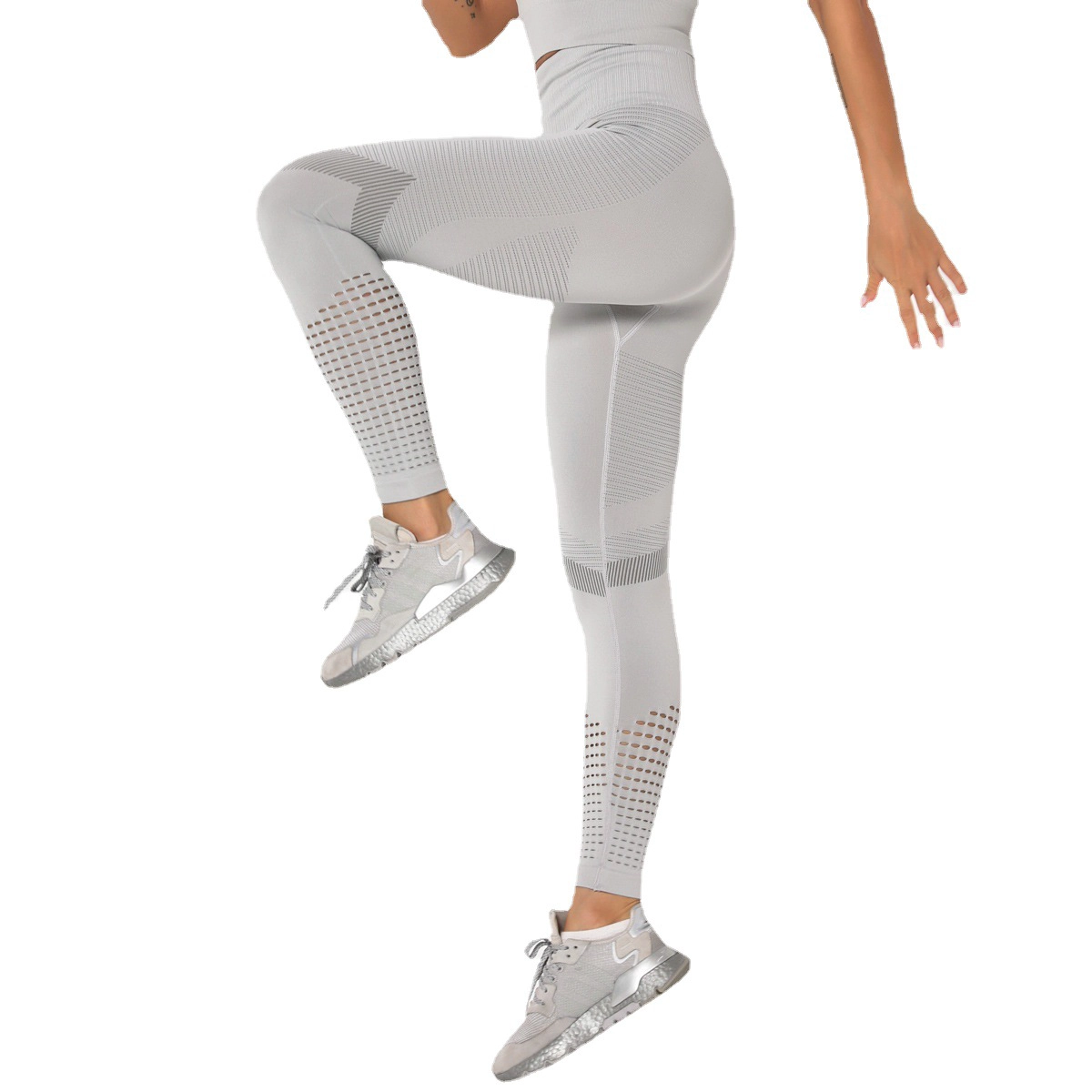 S-SHAPER Seamless Women Butt Lift High Waisted Tummy Control Yoga Pants Women's Sexy Peach Hip Athletic Hollow Leggings