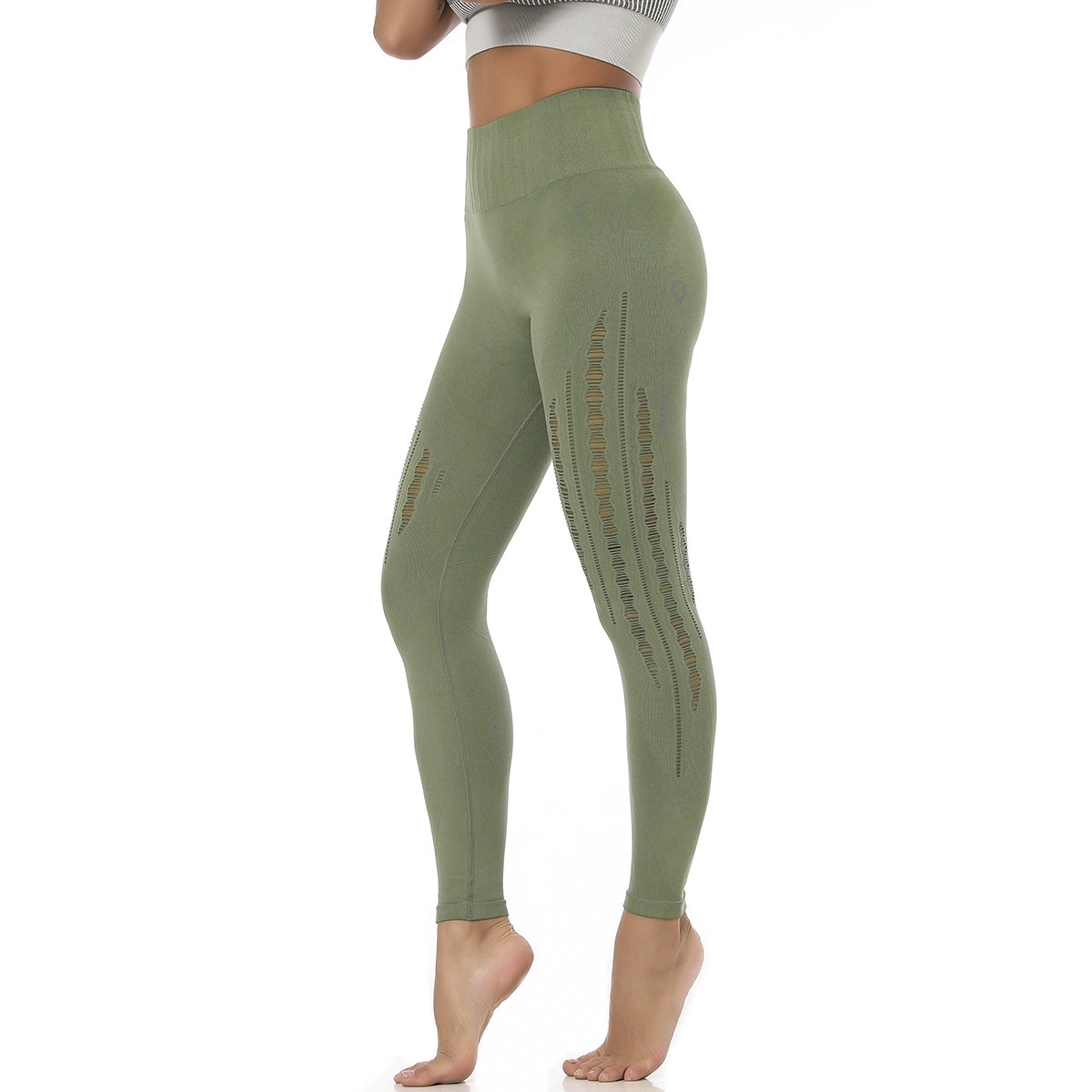 S-SHAPER Nahtlose Frauen Yoga Leggings Schnell trocknende Laufhose Mesh High Waist Workout Tights Hersteller