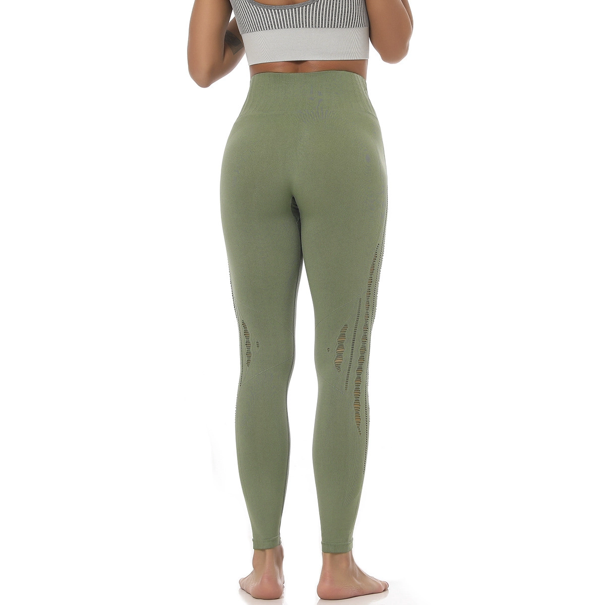 S-SHAPER Nahtlose Frauen Yoga Leggings Schnell trocknende Laufhose Mesh High Waist Workout Tights Hersteller