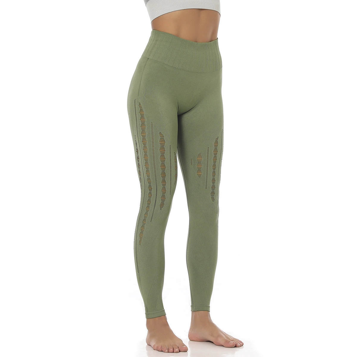 S-SHAPER Nahtlose Frauen Yoga Leggings Schnell trocknende Laufhose Mesh High Waist Workout Tights Hersteller