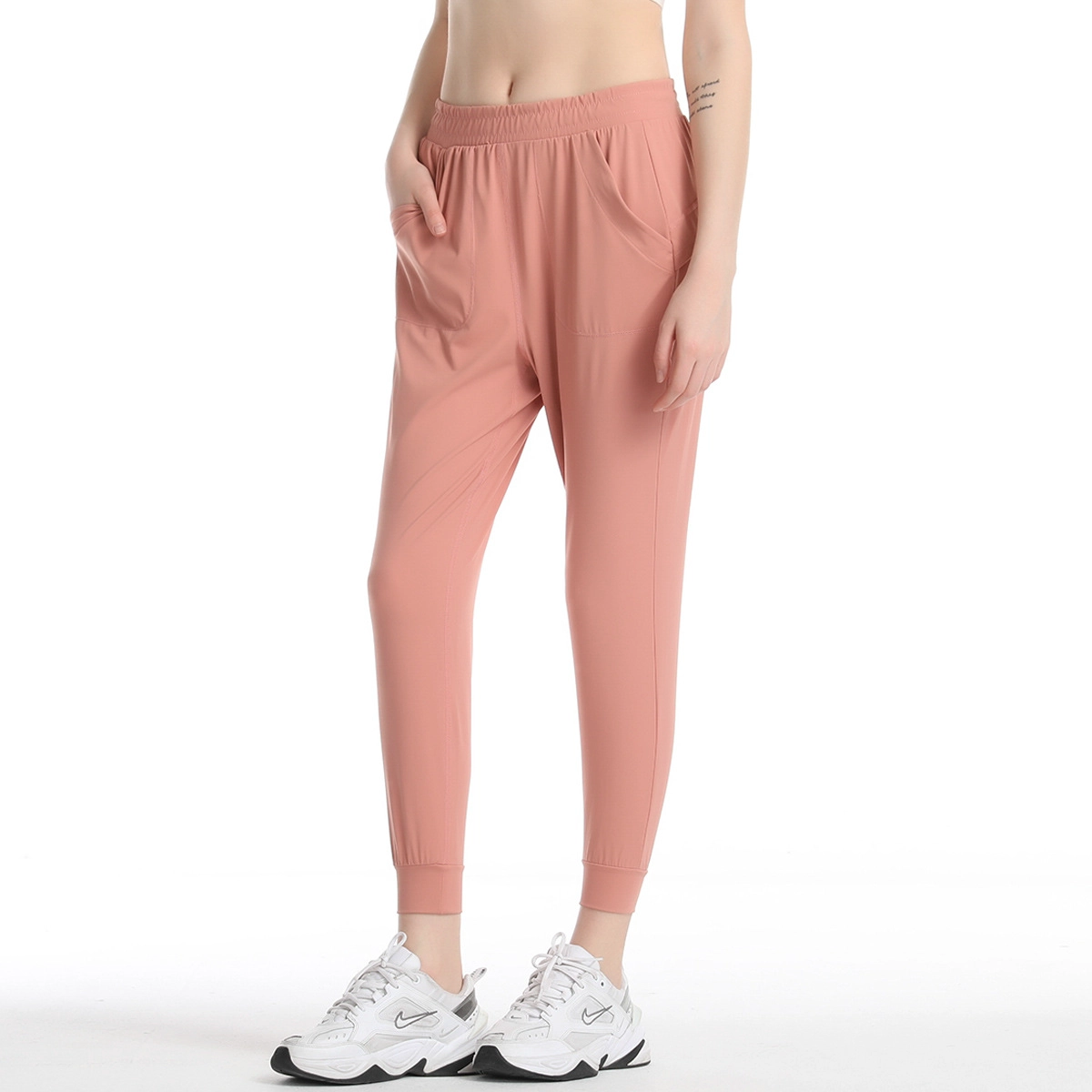 S-SHAPER Feminina Causal Cintura Alta Yoga Treino Ativo Fornecedor Calça Longa Sem Costura Correr Legging Respirável com Bolsos