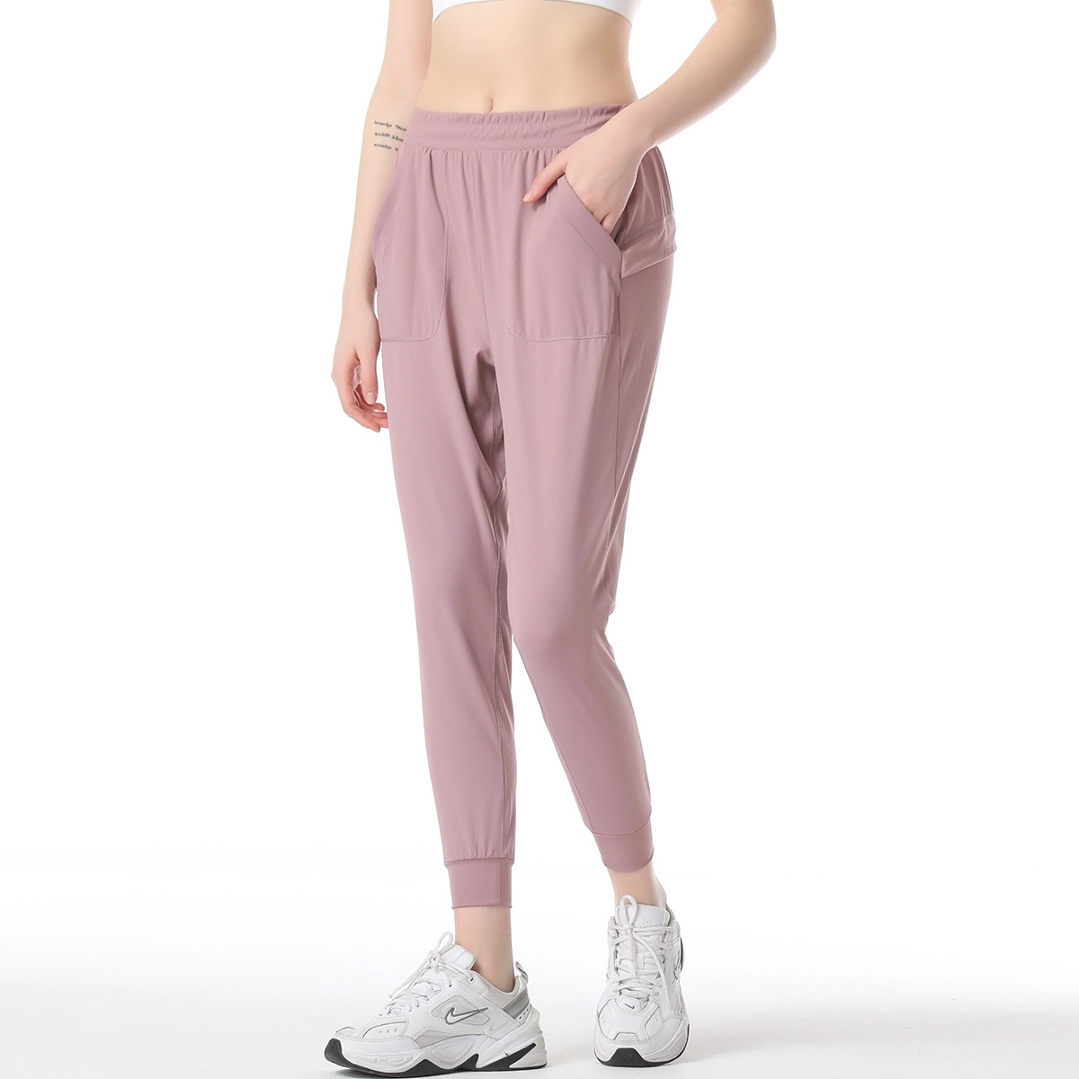 S-SHAPER Feminina Causal Cintura Alta Yoga Treino Ativo Fornecedor Calça Longa Sem Costura Correr Legging Respirável com Bolsos