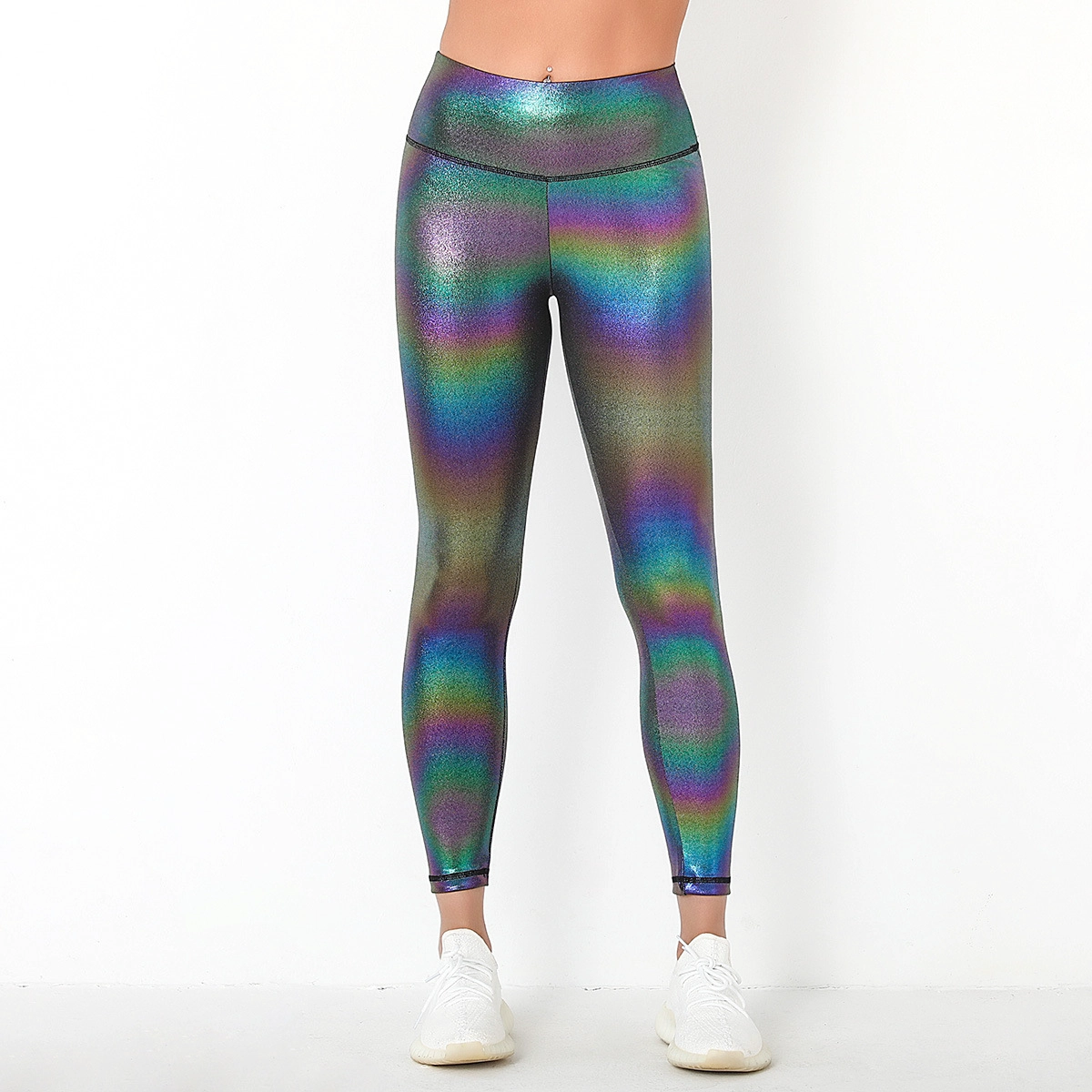 S-SHAPER Seamless Women's Shiny Leggings with Unique Flash Sequins Yoga Pants Sexy Peach Hip Athletic Pants Supplier