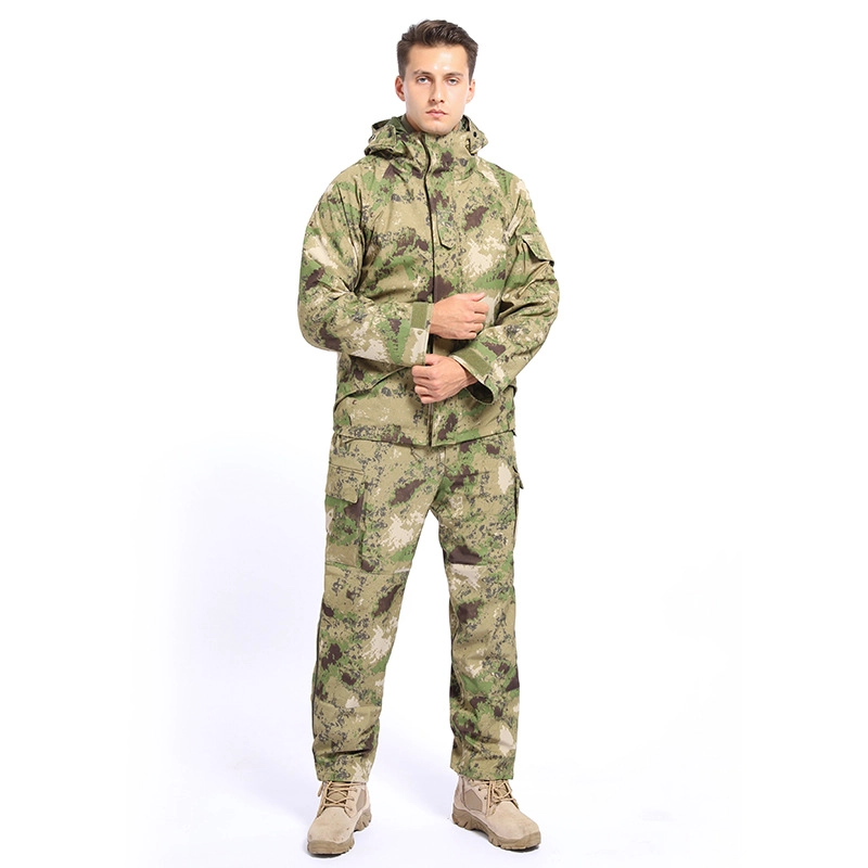 S-SHAPER para hombre, chaqueta táctica de lana cálida de invierno para exteriores, impermeable, abrigo con capucha, senderismo, conjunto de chaqueta y pantalones de concha suave