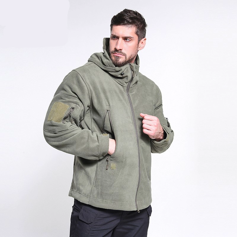 S-SHAPER Men's Full-Zip Soft Shell Winter Jacket Supplier, Waterproof Fleece Lined Athletic Jacket, Outdoor Sport Windproof Jackets