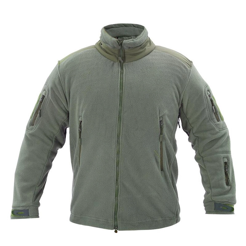 S-SHAPER เสื้อแจ็คเก็ตกีฬาผู้ชายมีฮู้ด Winter Polar Fleece Hiking Hunting Coats Multi Pockets With Zip