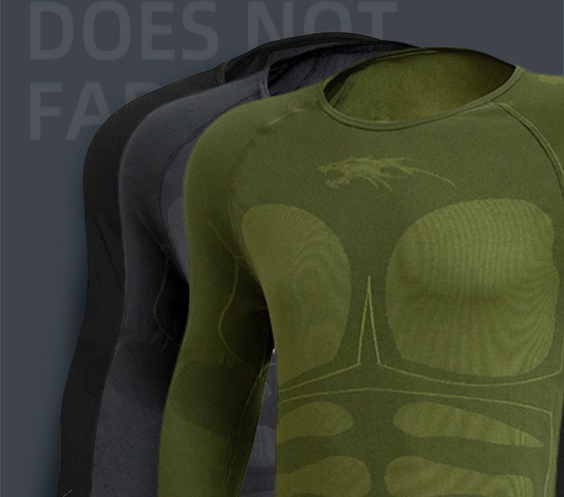 S-SHAPER Men's Thermal Underwear Fleece Lined Performance Fleece Tactical Sports Shapewear Thermal Set