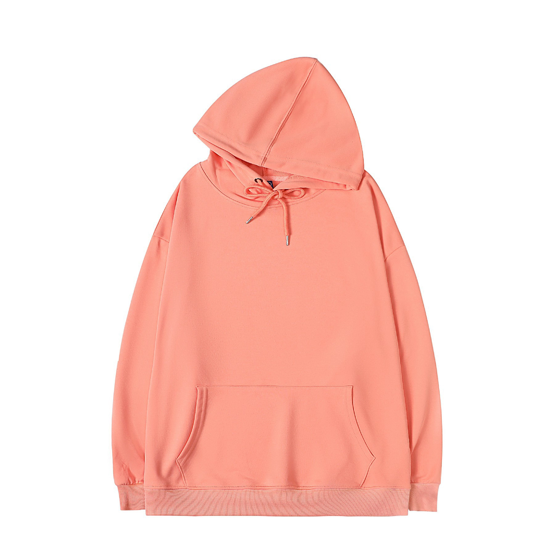 S-SHAPER Casual Hoodies für Paare Langarm Solide Leichte Pullover Tops Loses Sweatshirt mit Tasche