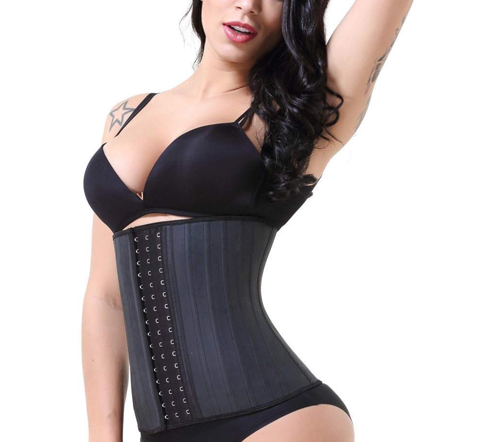 S-SHAPER Mujer Latex 9 Bones Body Shaper Cintura Cincher Fabricante