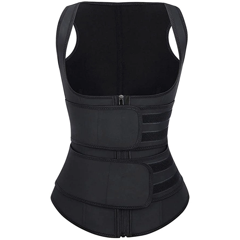 S-SHAPER Mujeres Látex 9 Huesos con cinturón doble Cintura Entrenador Cintura Cincher Fabricantes