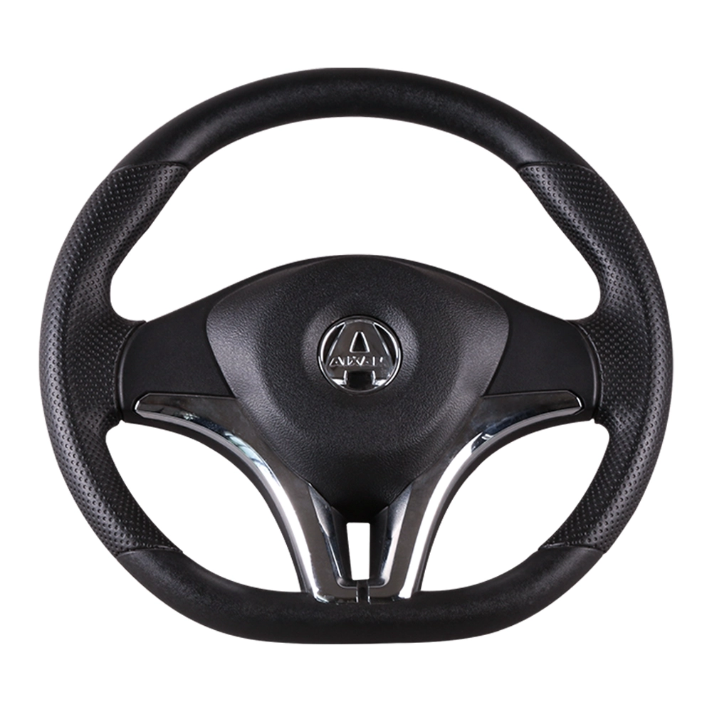 customize PU Polyurethane steering wheel China Manufacturer Classic Durable Spare Parts with Perforated Leather water proof producer